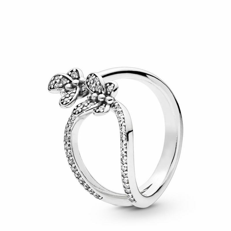 Pandora Bedazzling Butterflies Stackable Ring Silver Egypt AM8137294